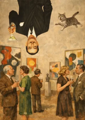 Salvador Dali at Abstract Art Gallery