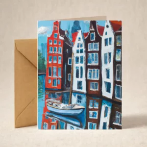 Greeting Card - Amsterdam Impressionistic