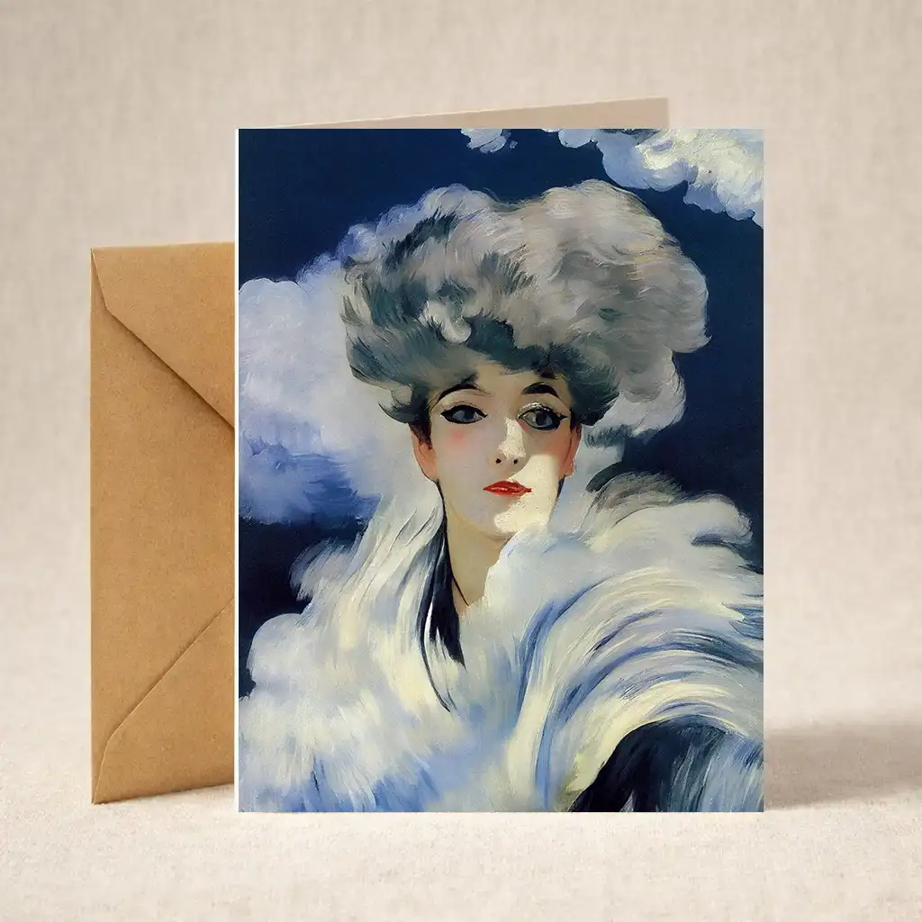 Greeting Card - Lady from Another Era