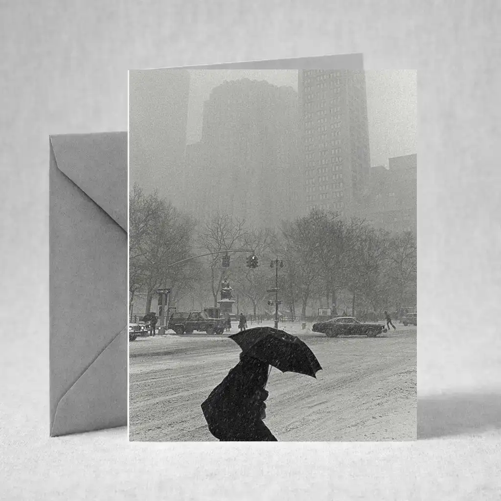 Greeting Card - New York Blizzard 1982