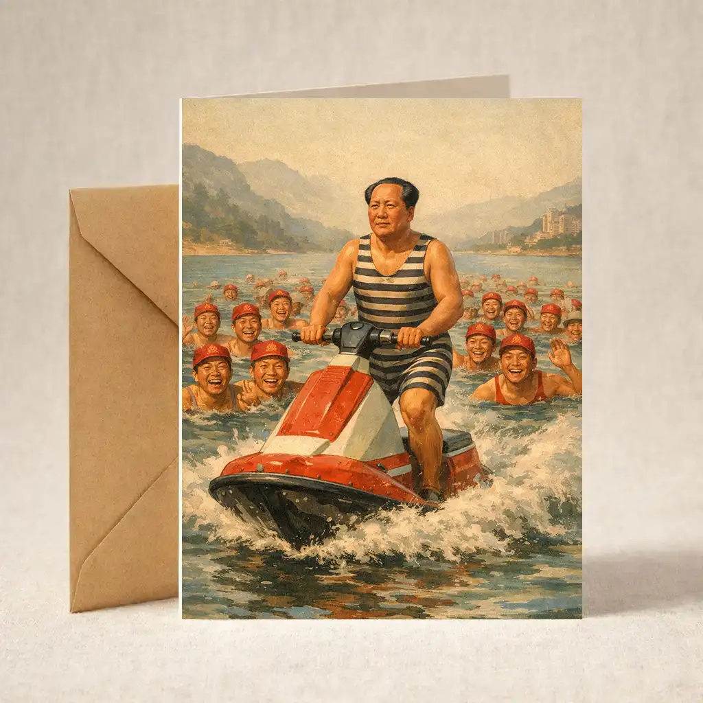Mao Zedong’s crossing the Yangtze River 1966