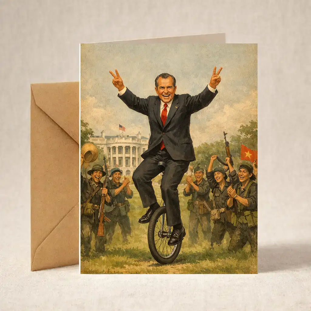 Greeting Card - Nixon's Victory