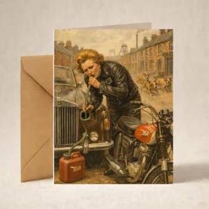 Greeting Card - Margaret Thatcher's Oil Crisis