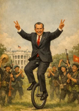 Richard Nixon on a Unicycle