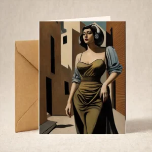 Greeting Card - A Touch of De Chirico