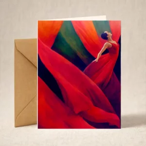 Greeting Card - Flamengo in Red
