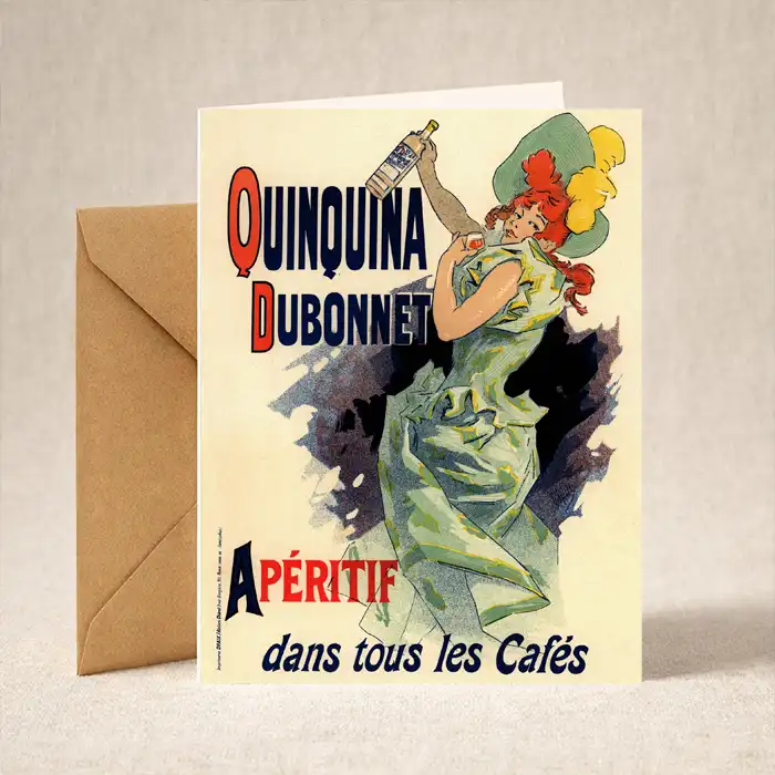 Greeting Card – Belle Époque – Dubonnet Apéritif