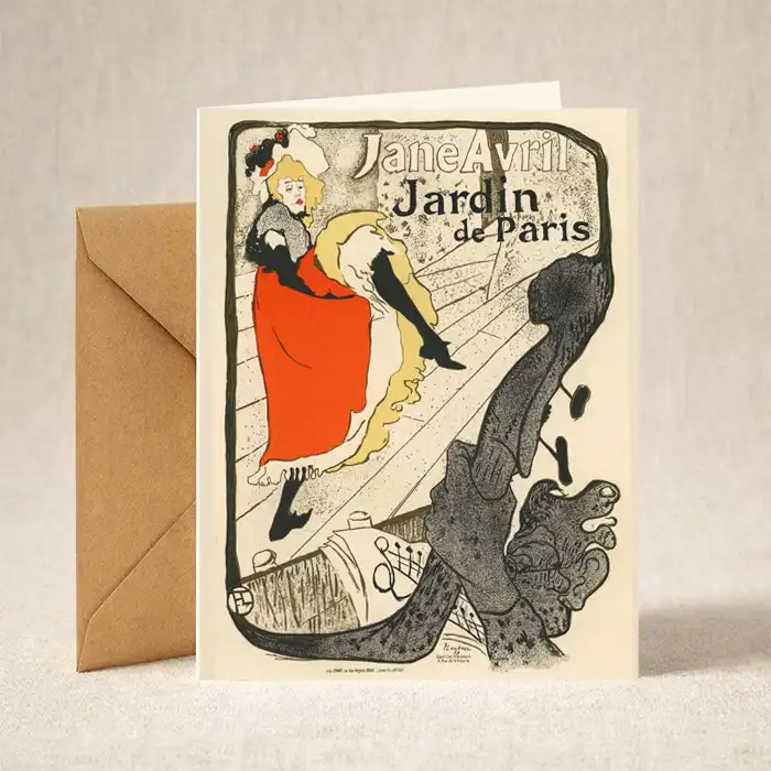 Greeting Card – Belle Époque – Jane Avril - Cabaret