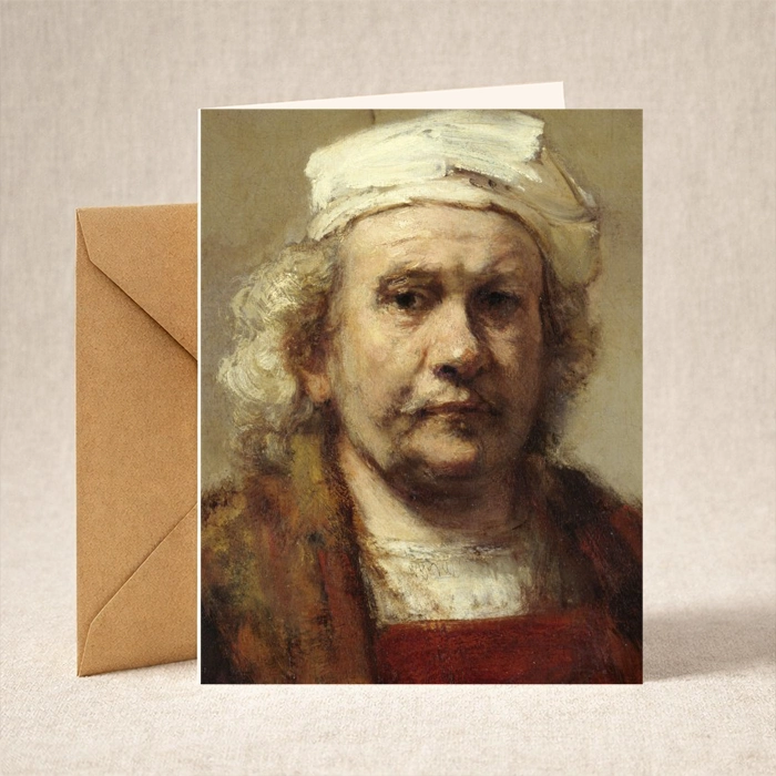 Greeting Card: Rembrandt as an Old Man